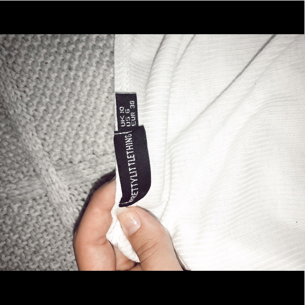 PLT white tie top